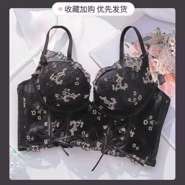 6787 # ropa interior pura para mujeres que se reúnan para evitar la caída de la parte superior del pecho de un pequeño pecho plano especial sin anillo de acero sujetador image 3