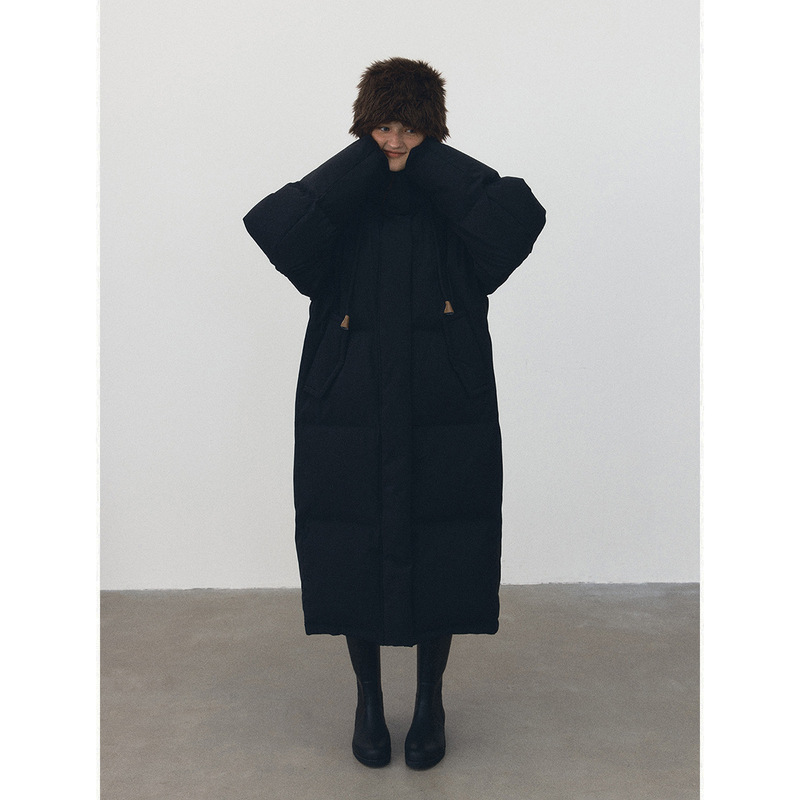 [Daihe] Winter New Leisure Space Hood New National Standard 90 White Duck Down Long Down Jacket Female H7790