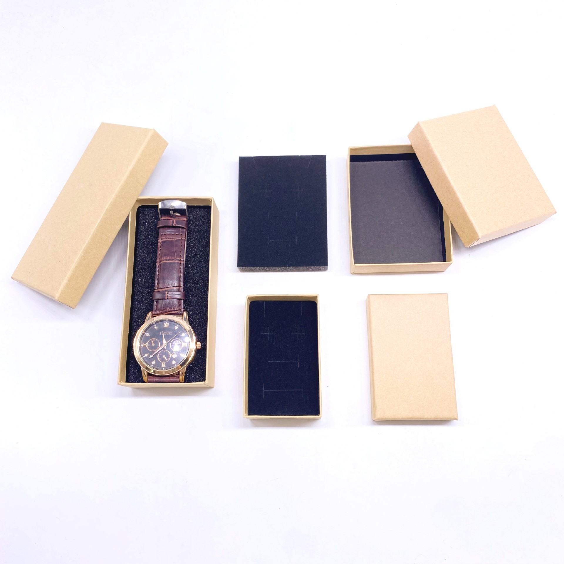 (Wholesale), black concealer, storage system, ring, necklace and earrings, box, leather accessory, (Physicals) 4