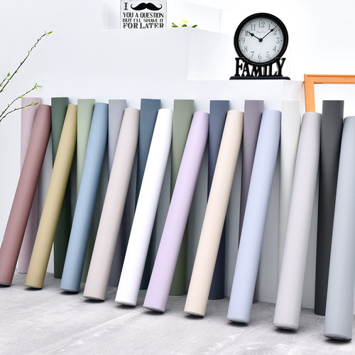 Wallpaper waterproof and moisture-proof self-adhesive wardrobe cabinet pvc decoration renovation sticker room self-adhesive background wall sticker