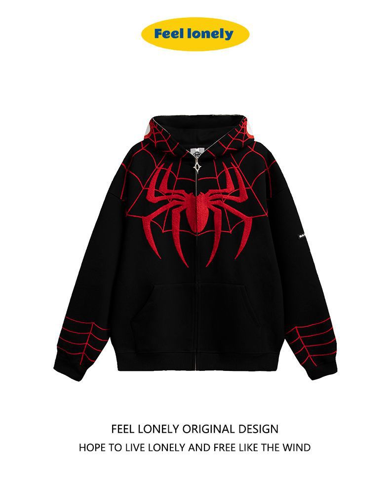 Spiderman Cardigan Zip-Up Hoodie
