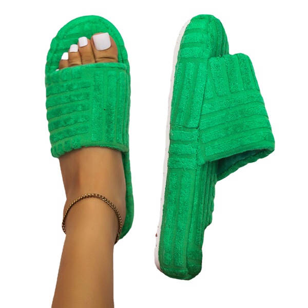 keep warm demi-season slippers platform
