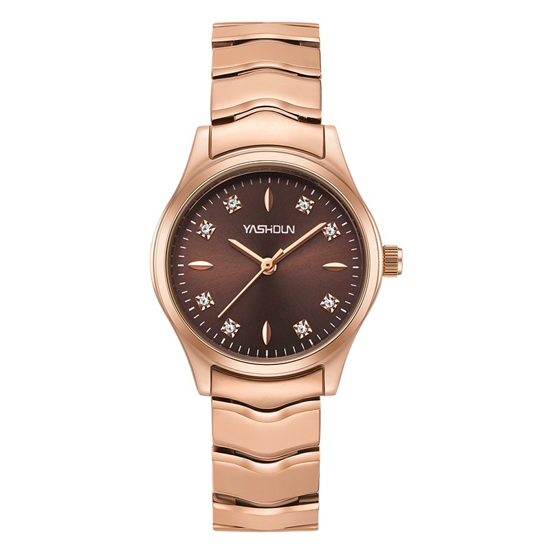 Reloj de mujer elegante reloj de cuarzo clásico estudiante reloj de mujer correa de acero de moda reloj de comercio exterior transfronterizo entrega al por mayor