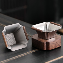 纯钛茶滤茶叶过滤网超轻茶漏精细滤孔高档功夫茶神器公道杯过滤器