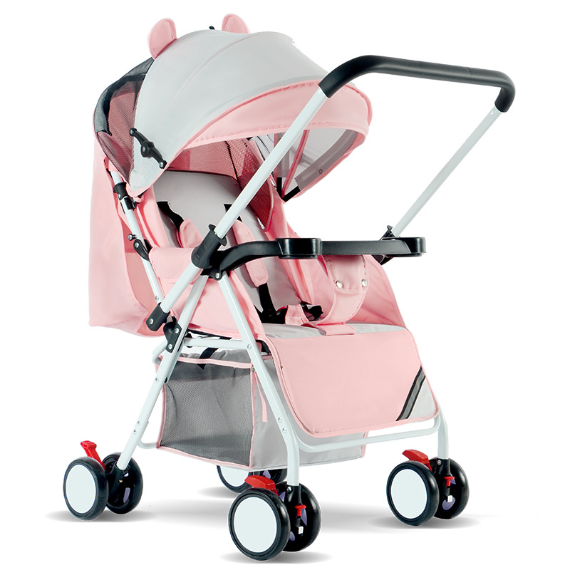 carro de bebé deslizante personalizado, carro de bebé ligero, carro de bebé plegable, carro de paraguas universal para cuatro estaciones