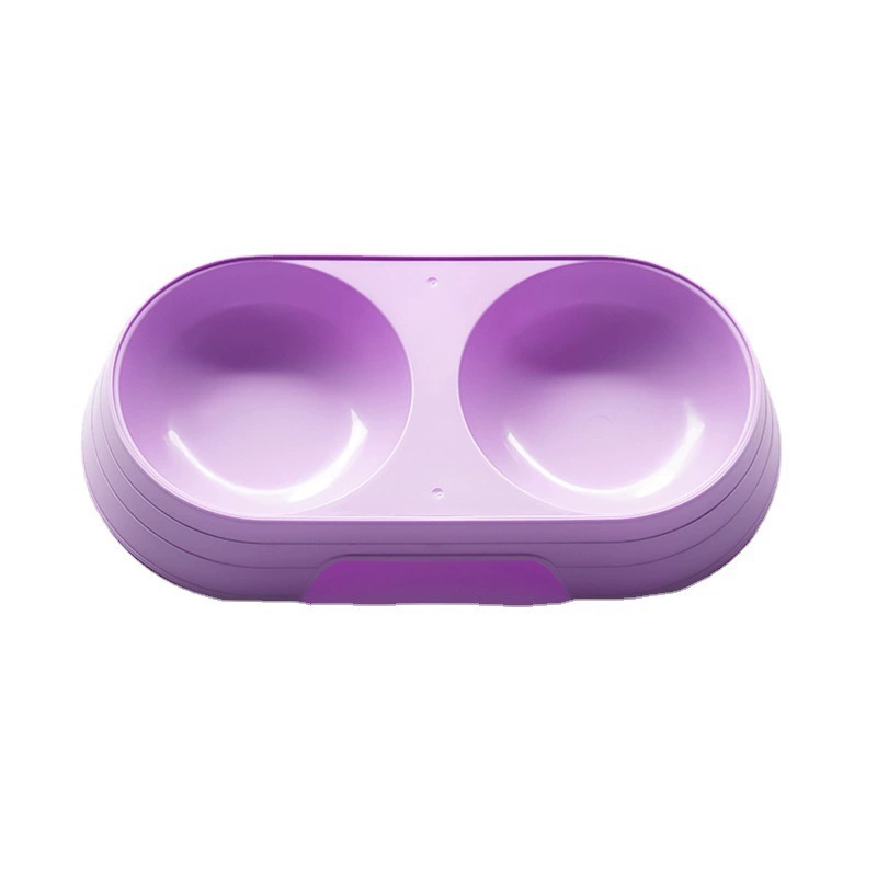 [Exclusive for Newcomers 0.01 Yuan] Антиудар Dog Bowl двойная миска легко чистится круглая миска для кота простая пластиковая утолщенная