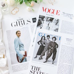 ins時尚大報紙拍照道具 模特擺拍攝影背景布景裝飾雜誌風復古王金