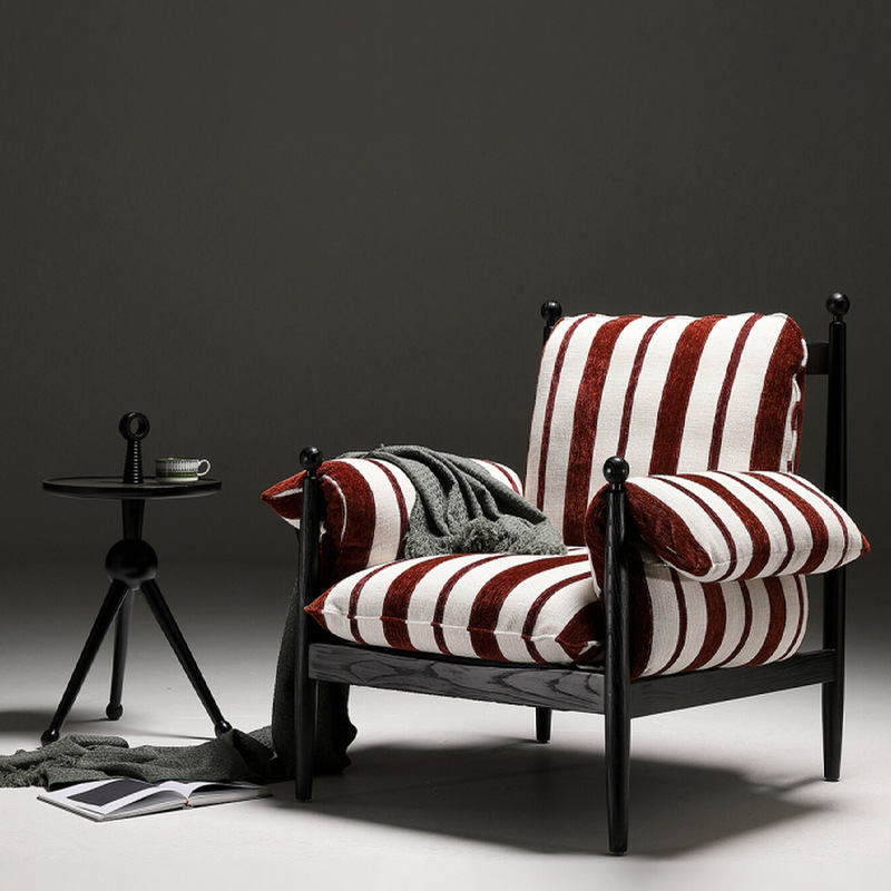 Red Bird Chair Single Sofa Chair with Removable down Cover, Vintage Designer Living Room Lazy Lounge Chair