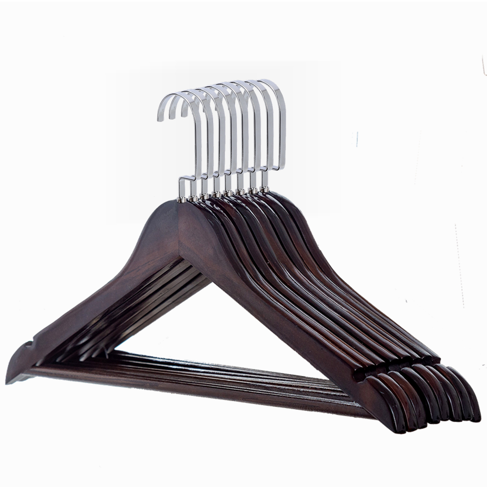 De Primera Clase retro sin costura de madera maciza percha de ropa de madera tienda de ropa de hotel percha soporte percha de ropa al por mayor