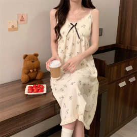 源头工厂2026年夏季新款睡衣女性感舒适吊带睡裙套装家居服云朵
