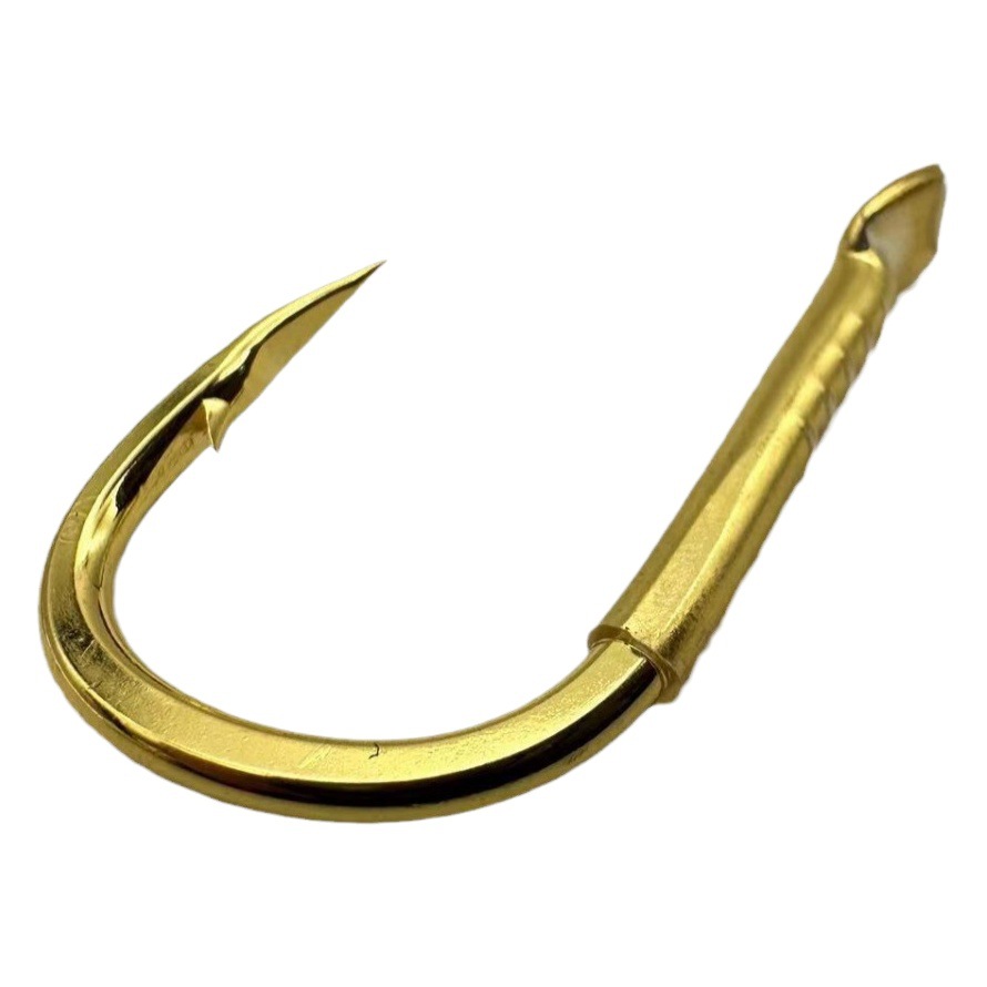 Black King Kong Large Fish Hook for Targeting Black Carp, Specialized 4X Hook with Bent and Straight Barbs, Thickened and Reinforced for Catching Large Fish in Rivers and Rivers