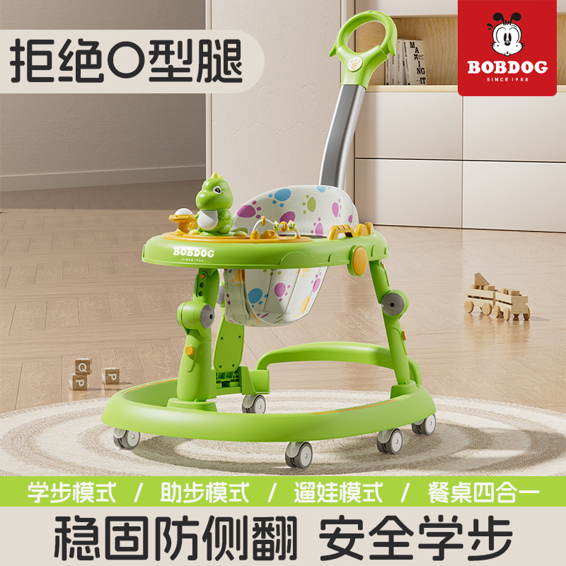 Infant Walker Music Multi-Functional Anti-Rollover Lightweight Foldableable 6-18 Month Baby Stroller O-Leg