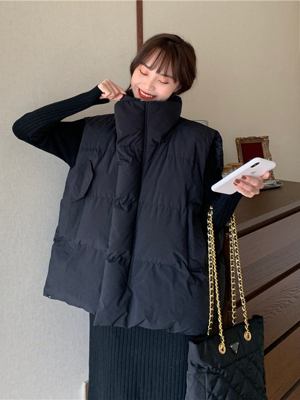 羽绒棉马甲女秋冬季2025新款爆款宽松外穿背心外套坎肩马夹女外搭|undefined