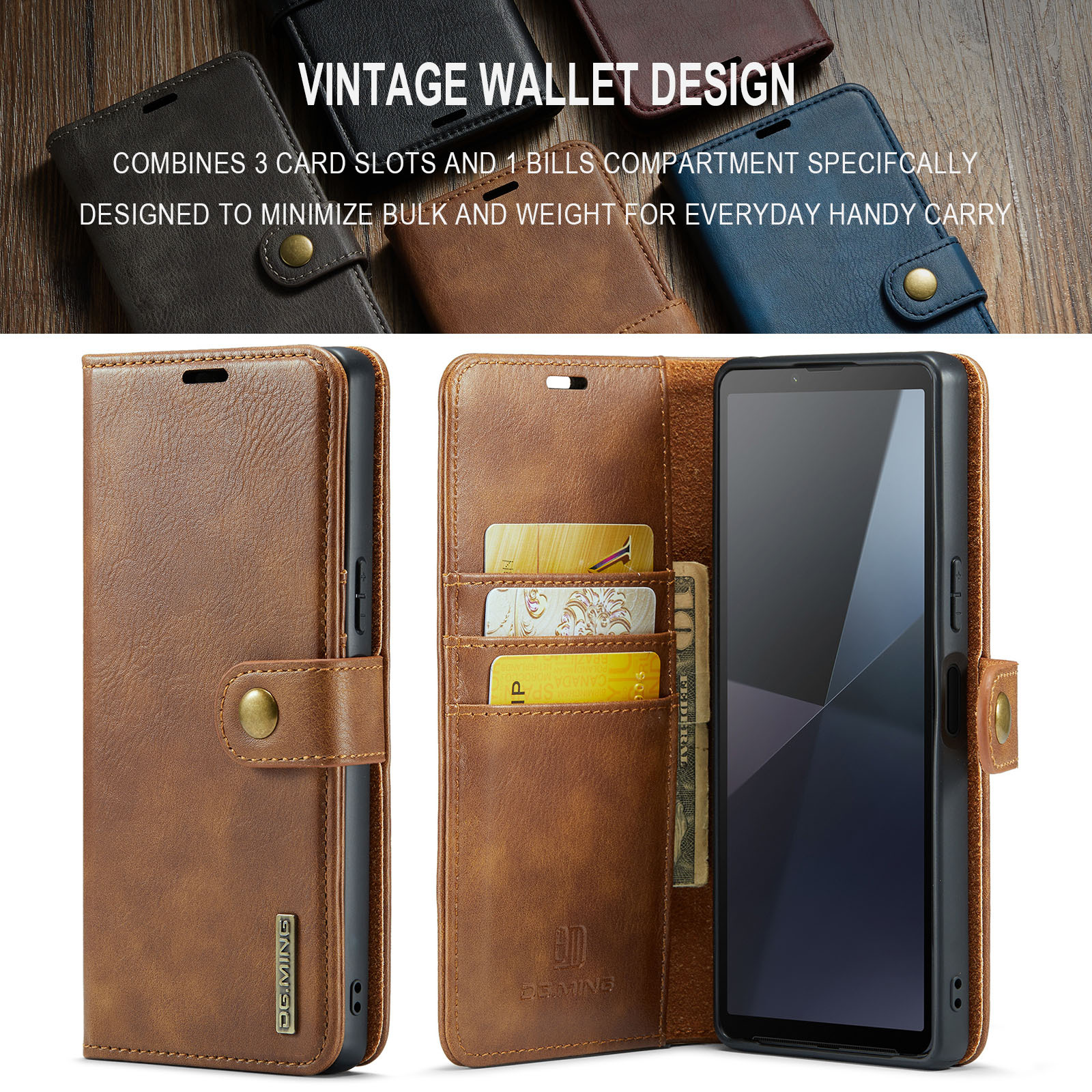 For Sony Xperia 10 VI Mobile Phone Case Xperia 1 VI 2-in -1 Split Leather Case 2024_voghion.com