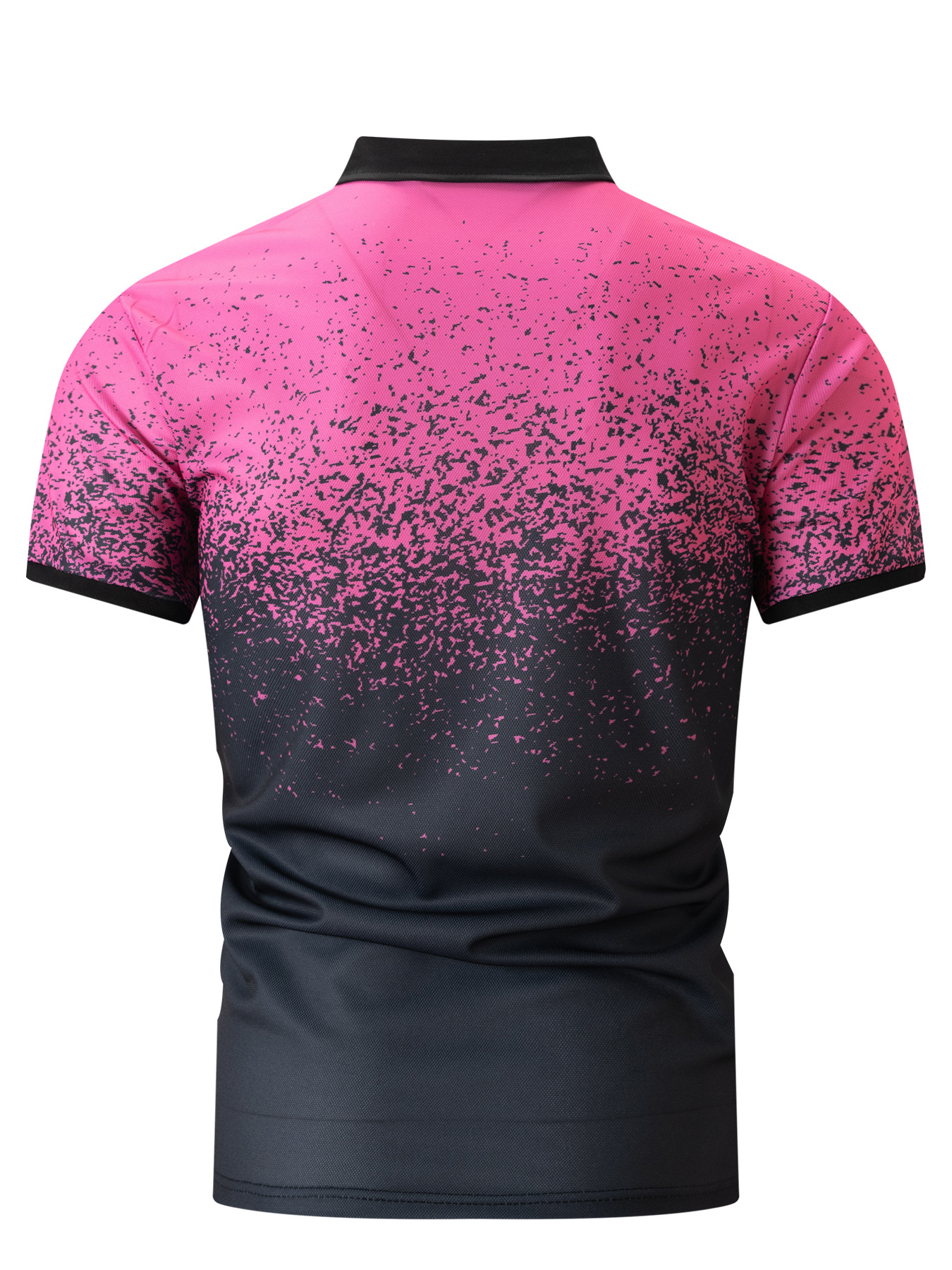 Polo estiva da uomo Ins, maglietta sportiva con stampa sfumata, tie-dye e asciugatura rapida_voghion.com