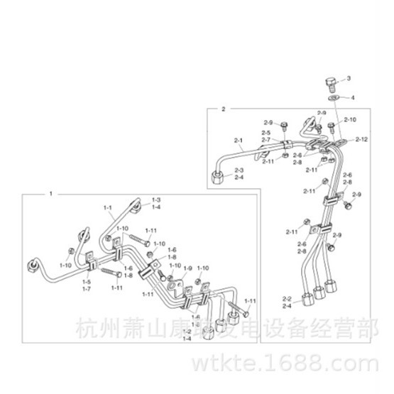 65.90501-0017A六角螺母 PU126斗山