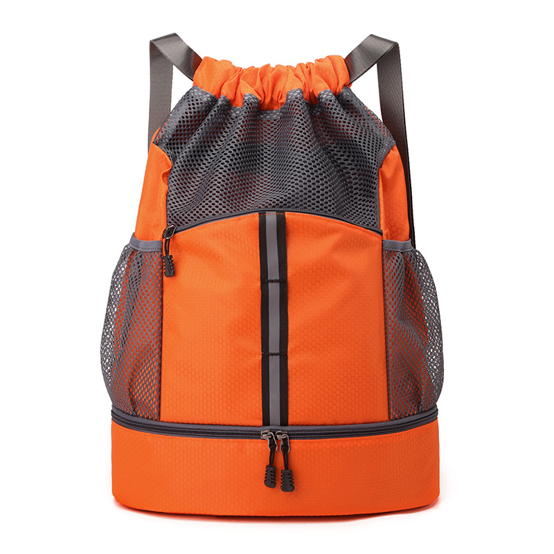 Mochila deportiva de separación seca y húmeda al aire libre mochila de cuerda a prueba de salpicaduras mochila deportiva al aire libre mochila