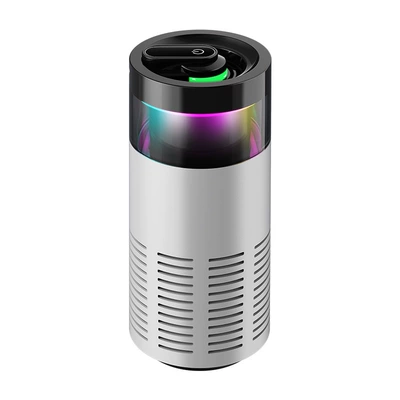 2025 New Car Air Purifier Aromatherapy Deodorization USB Plug-In Colorful Marquee Negative Ion Purifier (Hava təmizləyiciləri) - white-usb-plug-in
