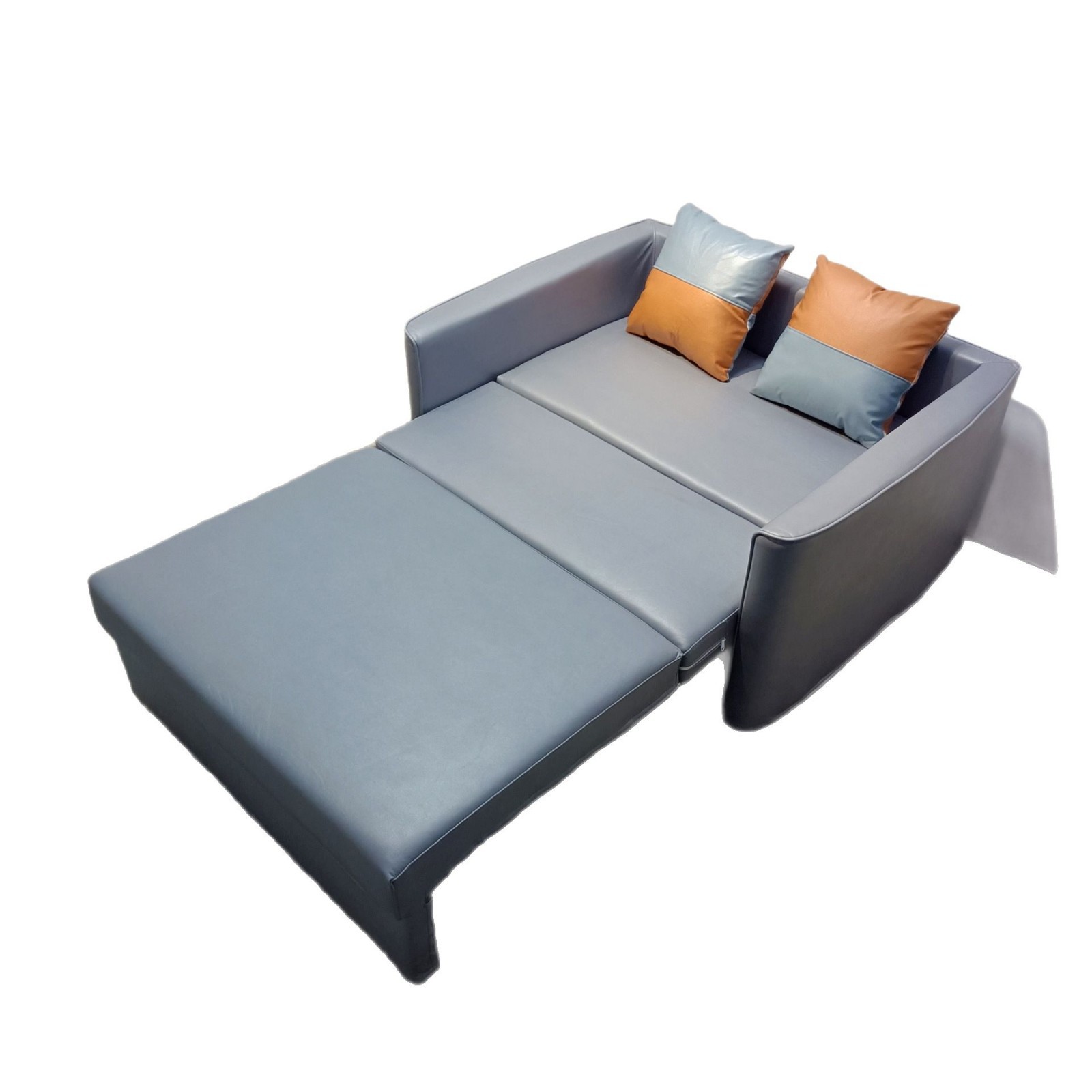 Sofá de tela de tecnología desechable, moderno, sencillo, pequeño apartamento, sofá cama de almacenamiento multifuncional de doble uso, peine plegable