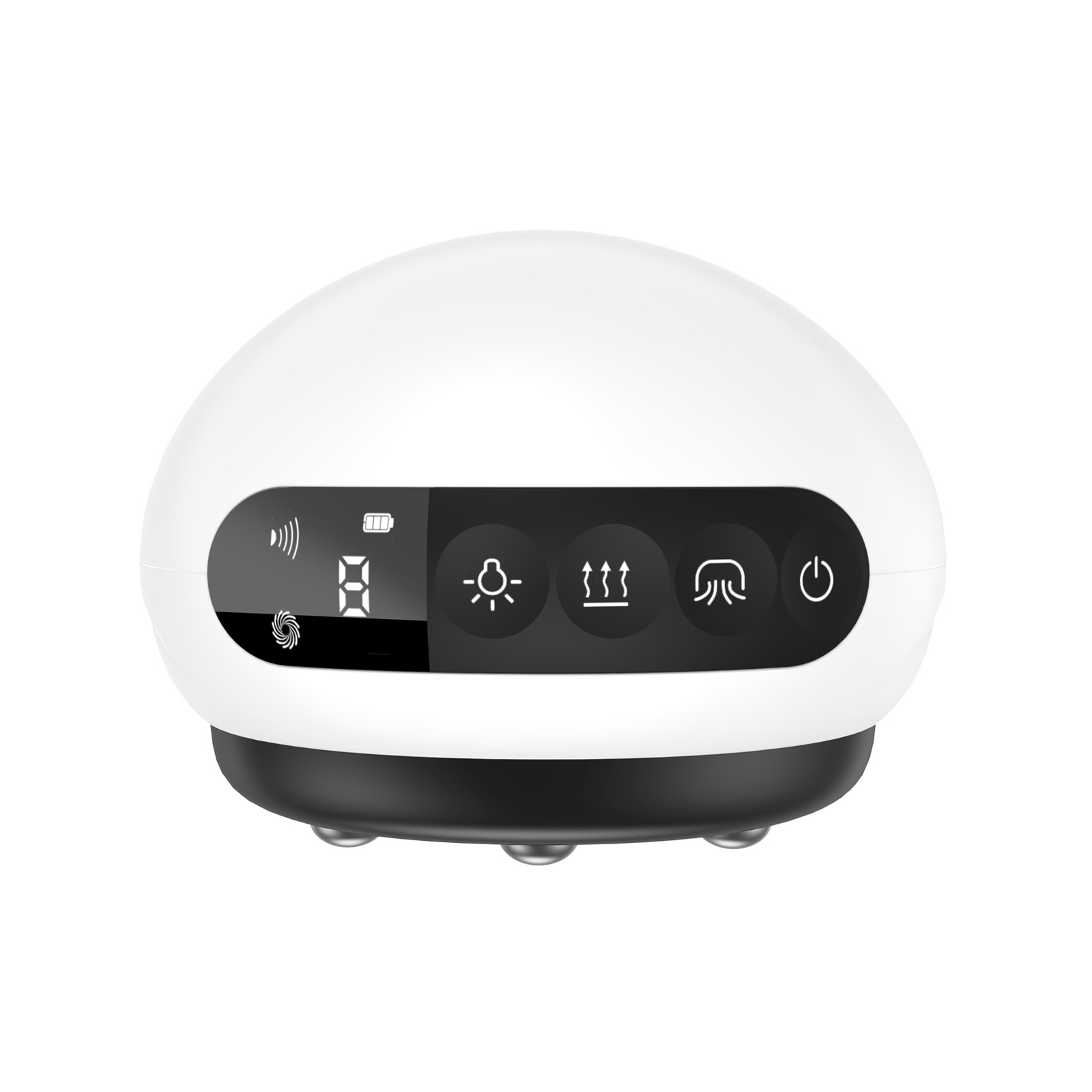 Dispositivo inteligente de raspado meridiano eléctrico, dispositivo de ventosas con calor y luz roja para terapia de espalda, dispositivo de masaje para el hogar.