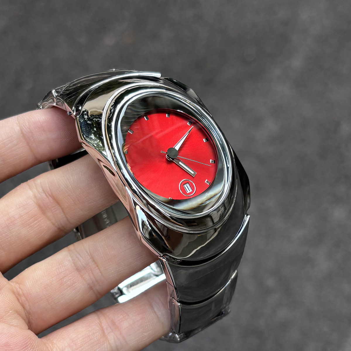 Skona/Sacona Y2K Special-Shaped Men's Quartz Watch Fashion Brand High-End Ins Niche Design Watch