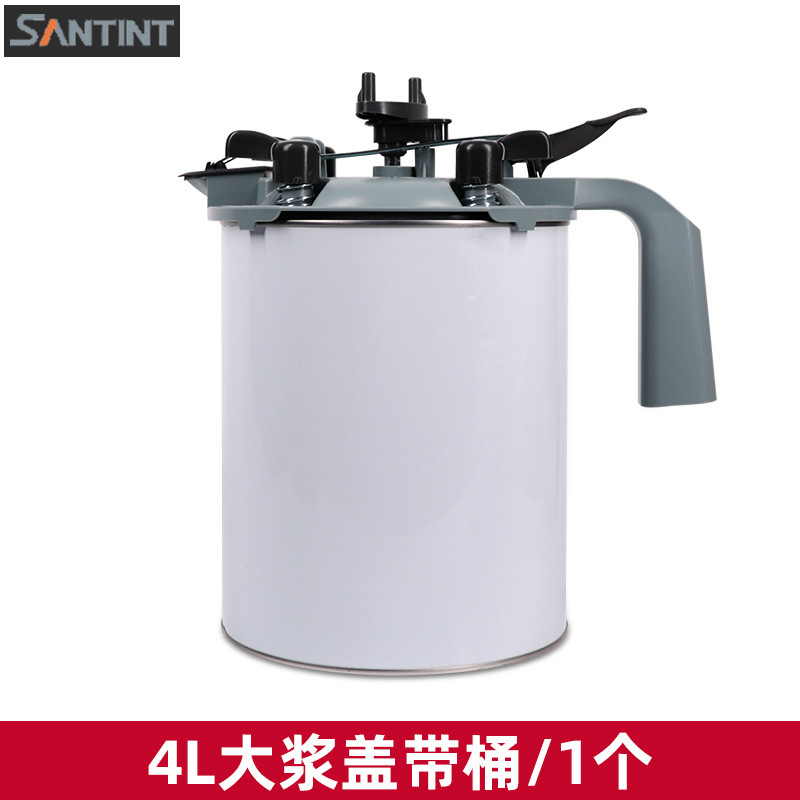 オリジナル Sanhua ペイントミキシングカバーミキサーカラーミキシングツールカーペイントシール 1L/4L エッジハードバケット付き|undefined