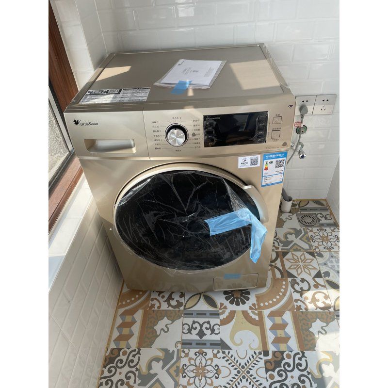 小天鹅TD100VN60WDG家用大容量10公斤kg洗烘一体滚筒洗衣机带烘干