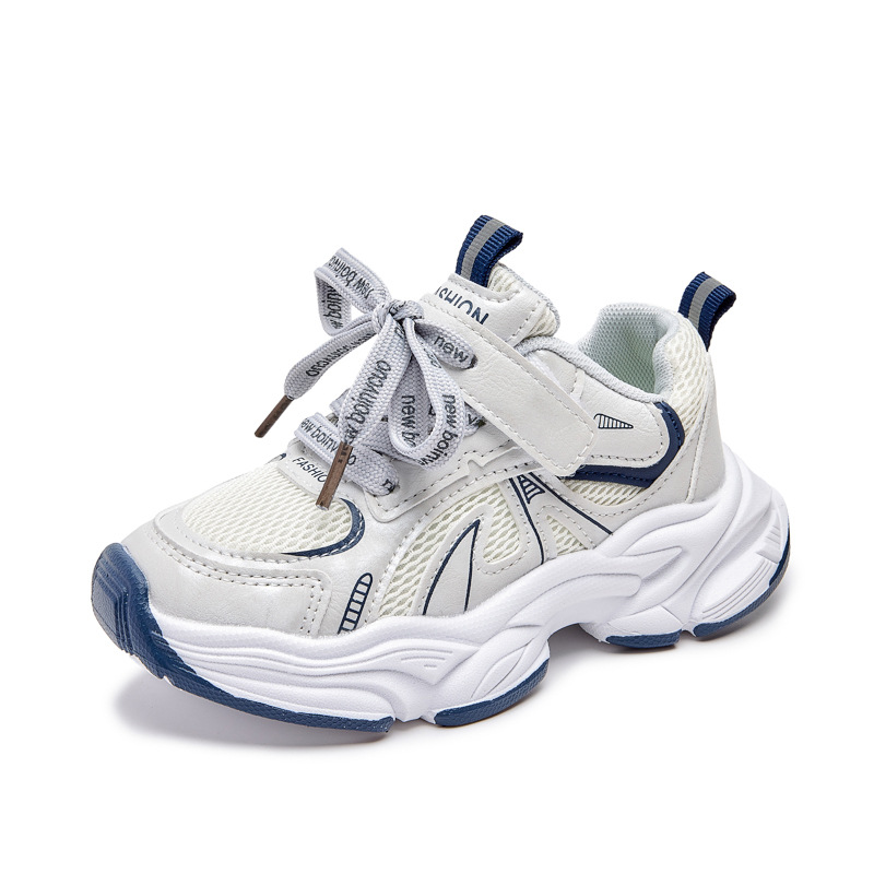 Zapatos deportivos para niños otoño 2026 nuevos zapatos de papá para niños zapatos de malla transpirables zapatos de corrida para niñas zapatos de niños ecológicos