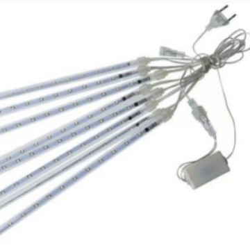 (2개) 매달린 나무 LED 유성 샤워 조명 깜박이는 조명 끈 조명 별이 빛나는 조명 야외 방수 새해 장식 안뜰 물 조명