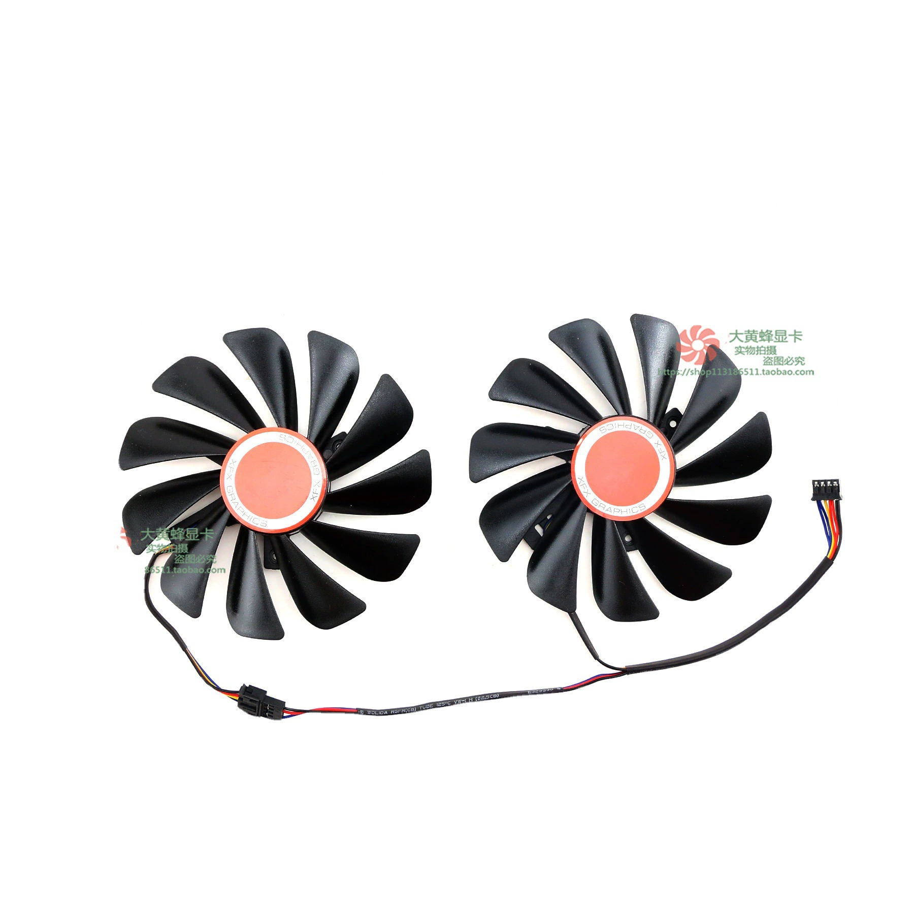 Подходит для XFX News RX580 590 8G Black Wolf Edition RX Vega56/64 не-public карта Карта Вентилятор CF1010U