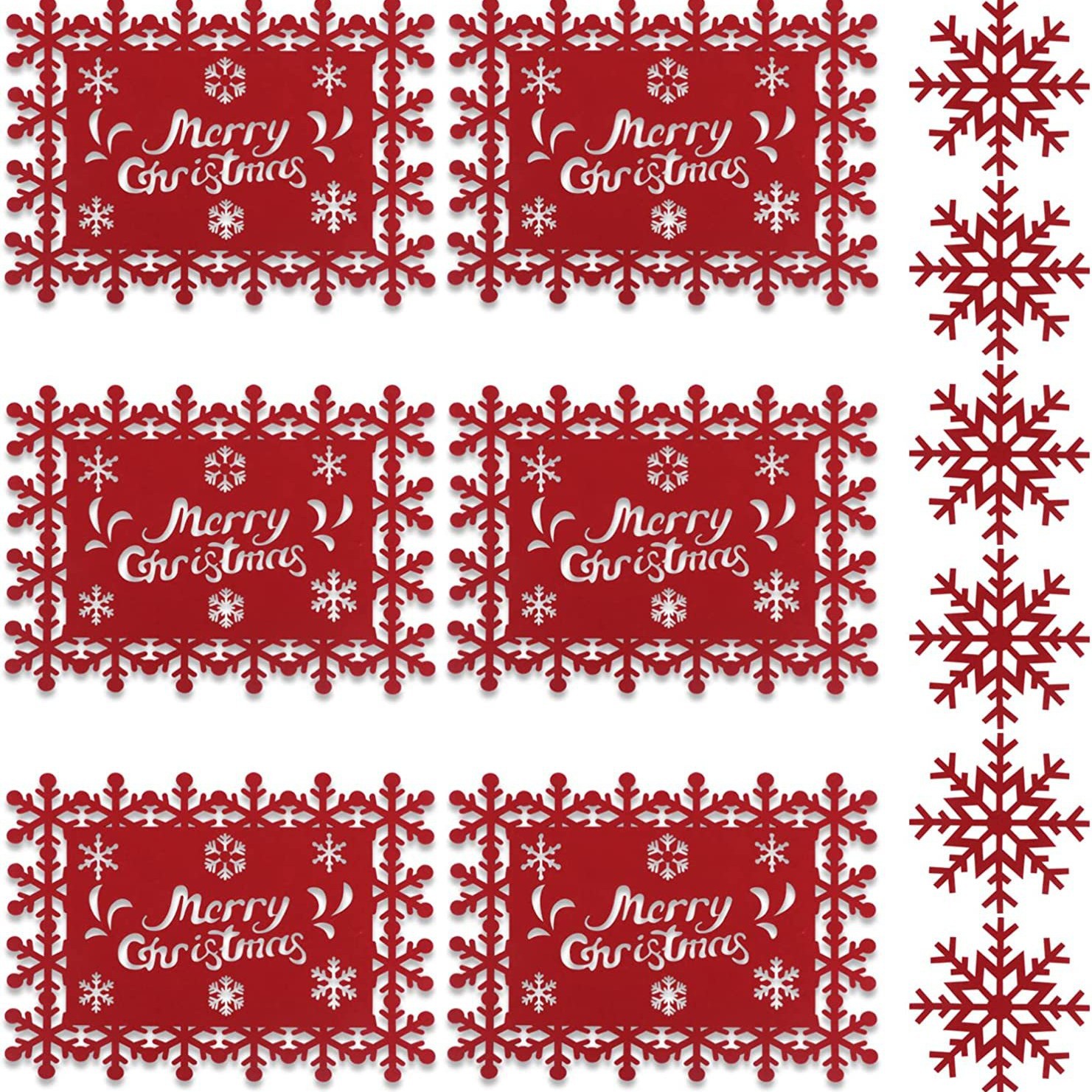 El suministro transfronterizo de fieltro Navidad placemat posavasos hotel restaurante familia disponible placemat Halloween fieltro placemat