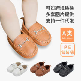 春秋新款婴儿鞋0-1岁英伦风软底宝宝学步鞋豆豆鞋皮鞋 baby shoes