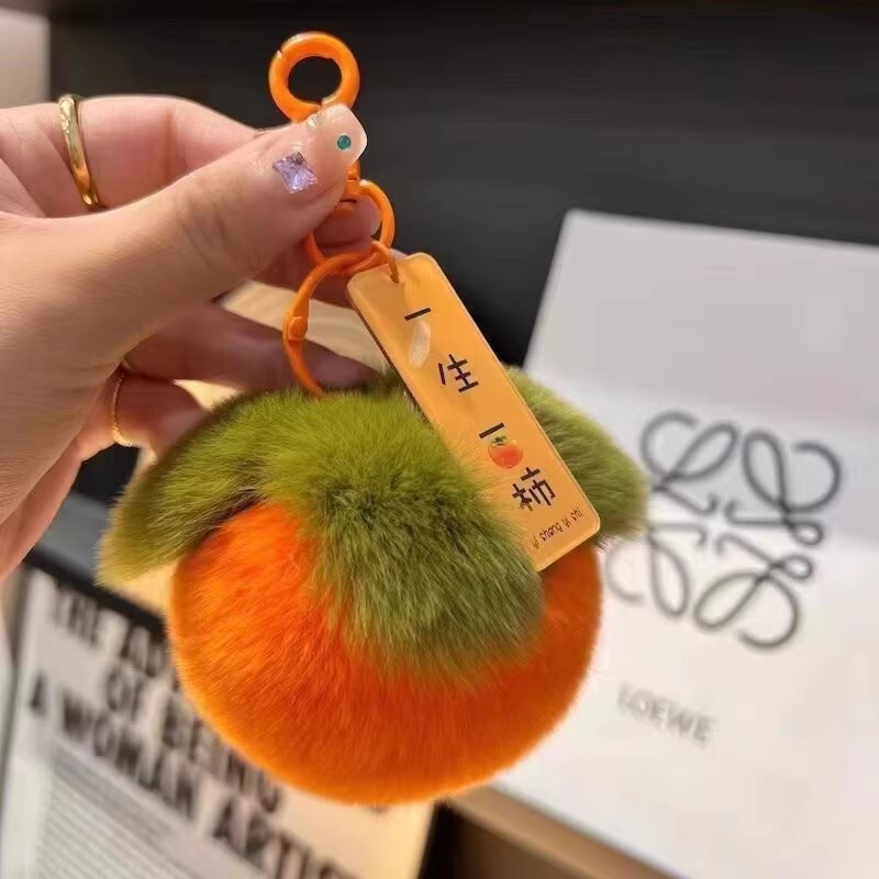 オレンジ 幸運 かわいい 本物の小さなオレンジ キーホルダー 新年に良いことが起こる ぬいぐるみ ペンダント ギフト ペンダント|undefined