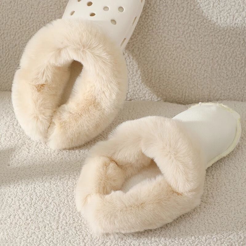 Fit hole shoes cotton liner autumn and winter warm plus fluff shoe cover winter warm detachable cotton cover wholesale