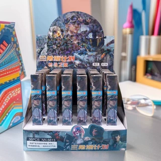 卡通创意三角洲行动周边盲盒笔学生书写0.5黑色按动中性笔签字笔