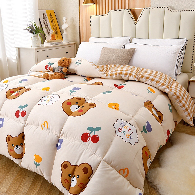 Nantong Home Textile Quilt Winter Quilt Thickened 4kg Quilt Core Air Conditioning Quilt Student Dormitory Single Spring and Autumn Quilt Warm Cotton Quilt