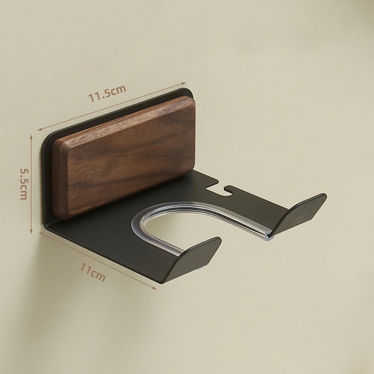 soplador de madera maciza estante de almacenamiento de tubo de aire de baño marco de almacenamiento de aleación de aluminio colgado en la pared sin perforación marco de soplador multicapa