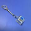 Pc single button transparent base + snake bone