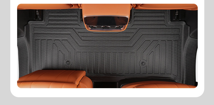 Suitable for the interior modification of the HarmonyOS Smart Travel AITO M8, 5/6-seater front two rows with threshold covers, TPE car floor mat accessories