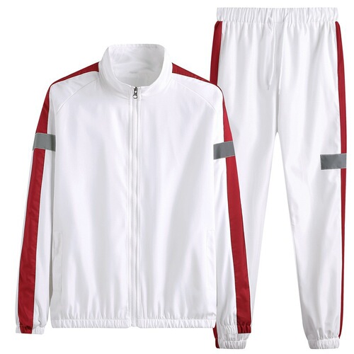 Men's Fashion Jacket and Leisure Pants Set with Reflective Strips - 2025 Spring New Leisure Sports Wear