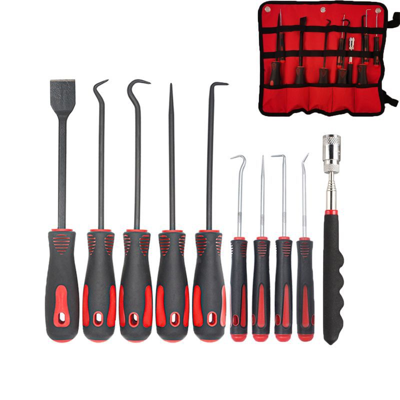 레드, 블랙 10종 세트(빨간 힘줄 가방)