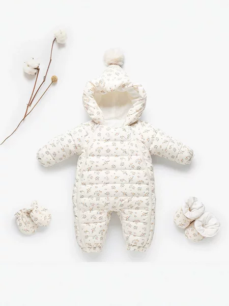2026 baby winter down jumpsuit, newborn baby clothes, outdoor crawling suit, unisex baby romper