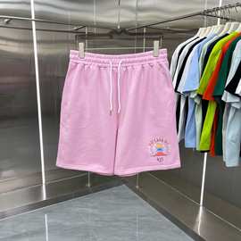 跨境货源夏季新品CASA卡萨布兰卡短袖个性设计印花宽松肥佬短袖体