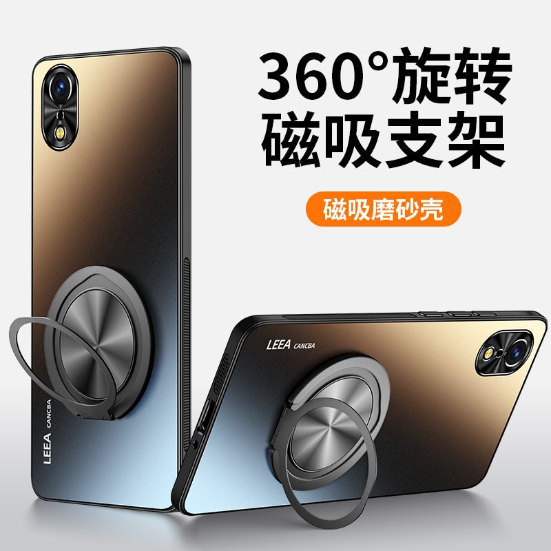 Suitable for iPhone Apple Xr Mobile Phone Case X Magnetic Stand 360 Degree Rotation XS Fulcrum Xsmax Anti-Fall Protection