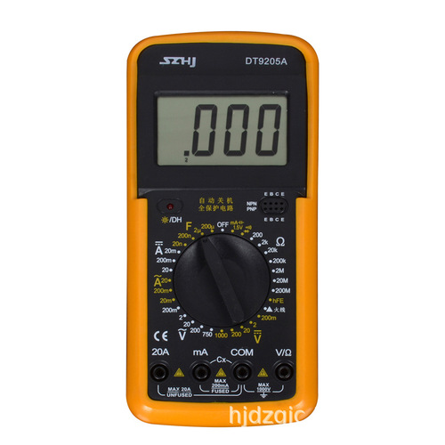Hengjiang Instruments Handheld Voltage Test Multifunction High-Precision Desktop DT9205A Digital Multimeter