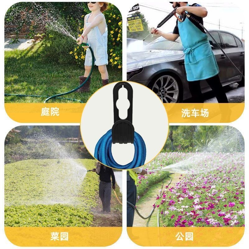 家庭用壁掛け庭伸縮式水道管収納ラック屋外蛇口フック庭整理ホース収納ラック|undefined