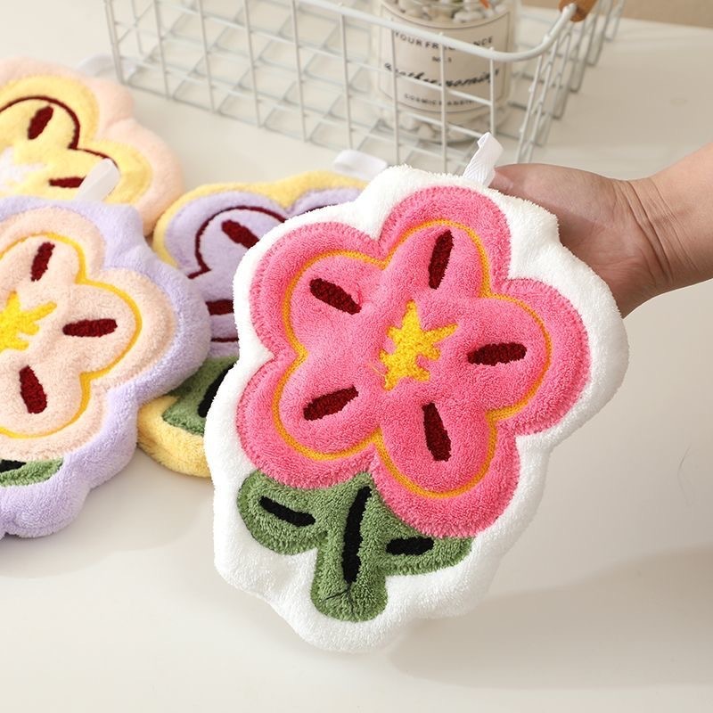 卸売のお金持ちのかわいいキッチンとバスルームの小さなタオルは糸くずが落ちにくく、綿の吸収性のハンギングハンドタオルです。|undefined