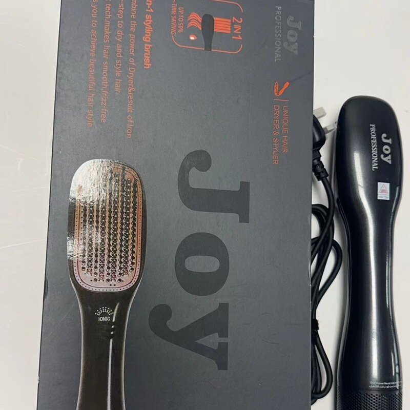 国境を越えた新型電動三合一ヘアドライヤー熱風櫛美容ヘアドライヤー櫛ヘアアイロン|undefined