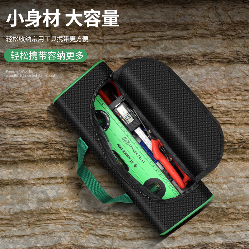 paquete eléctrico de almacenamiento y mantenimiento kit de herramientas resistente al desgaste especial engrosado portátil paquete multifuncional lienzo de hardware impermeable