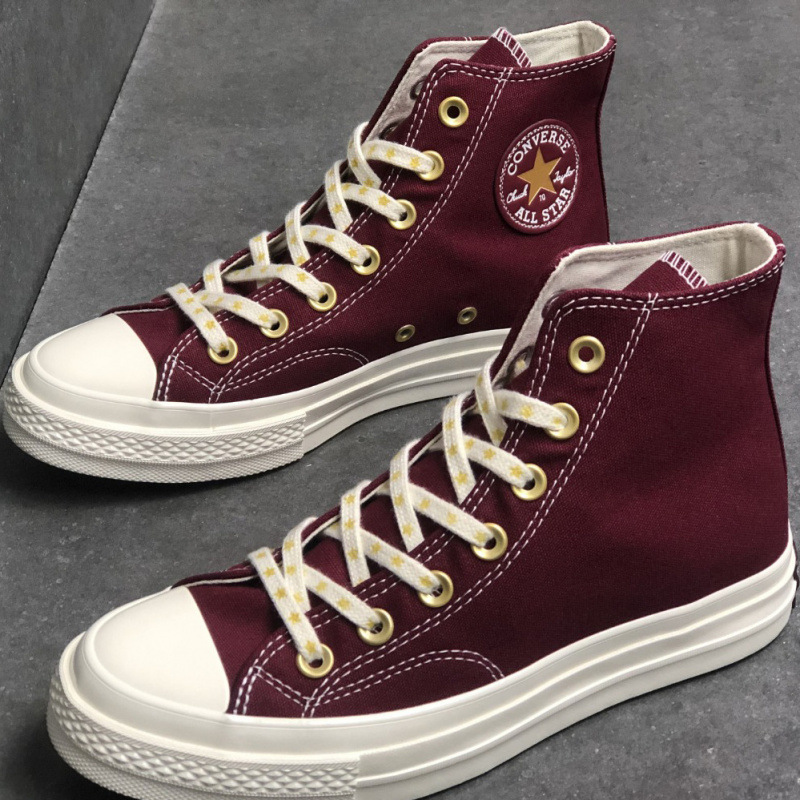 Putian Pure Original Converse High-Top Canvas Shoes 1970S Retro Sneakers Star Laces Student Casual Shoes
